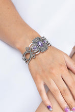 Load image into Gallery viewer, Rural Rumination - Purple cuff bracelet C014
