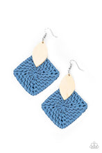 Load image into Gallery viewer, Sabbatical WEAVE - Blue earring D010
