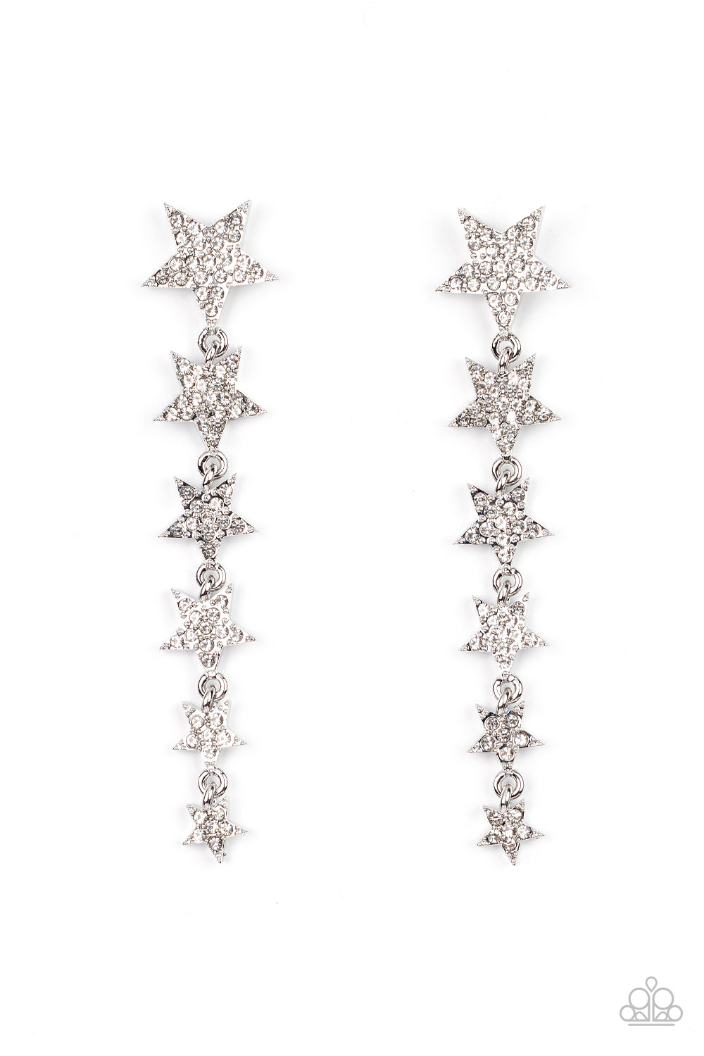 Americana Attitude - White post earring B125