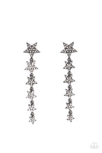 Load image into Gallery viewer, Americana Attitude - Black post earring B111
