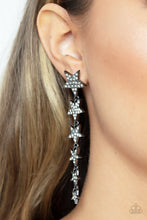 Load image into Gallery viewer, Americana Attitude - Black post earring B111
