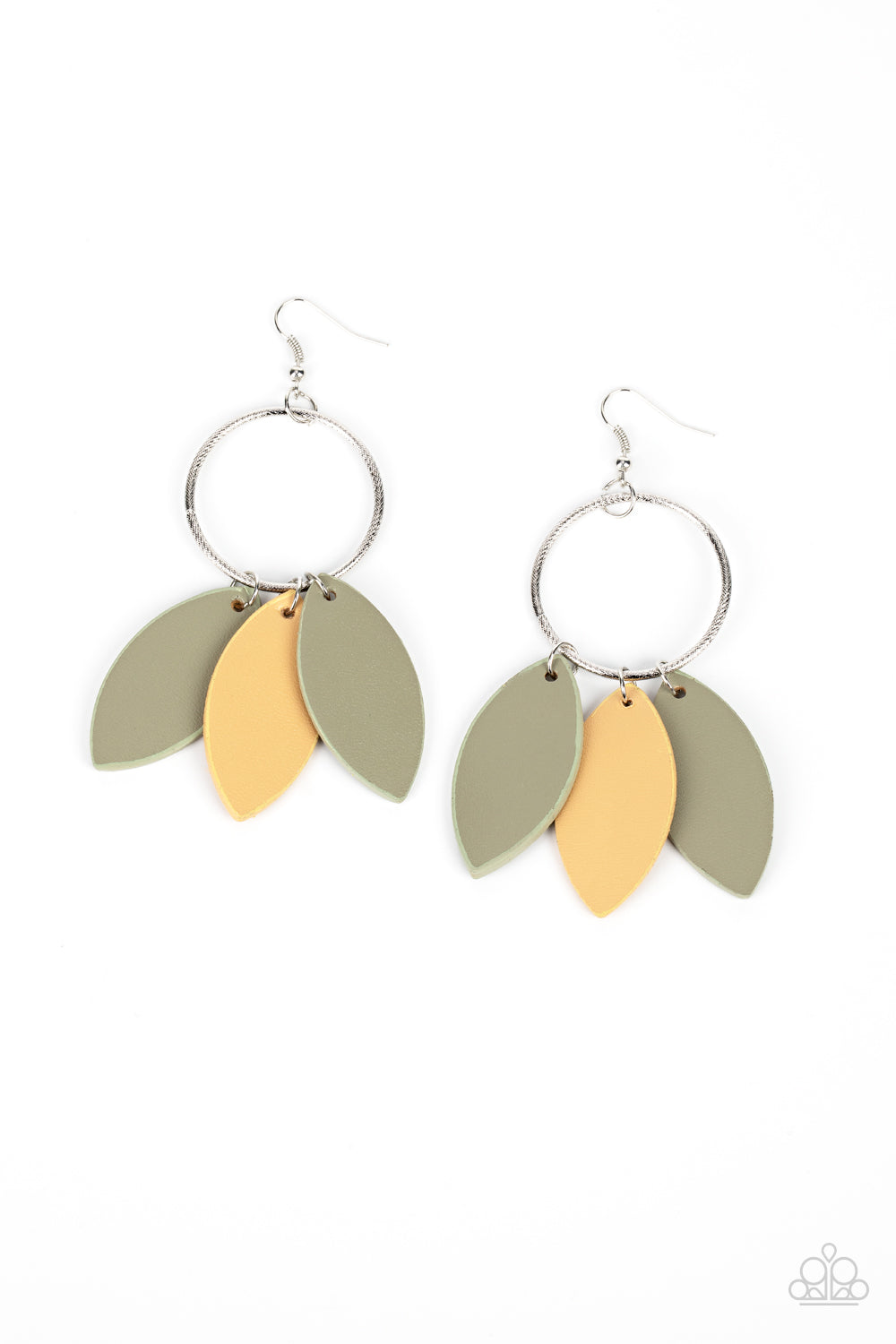 Leafy Laguna - Multi earring B002