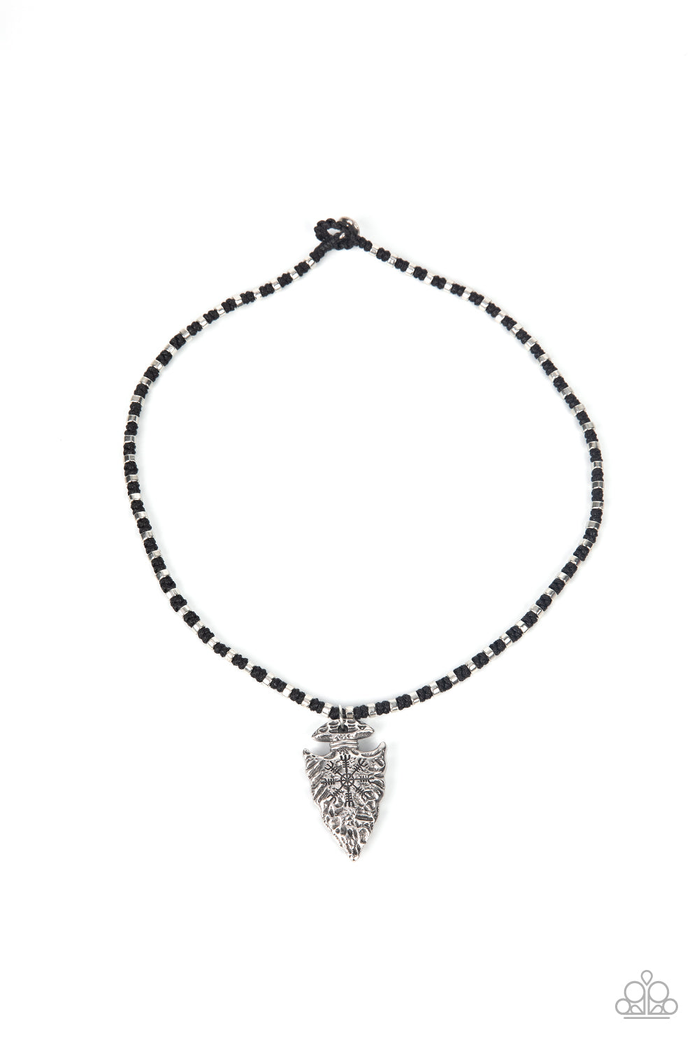 Get Your ARROWHEAD in the Game - Black urban necklace A050