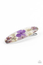 Load image into Gallery viewer, Floral Flurry - Purple hair clip B107

