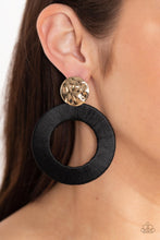 Load image into Gallery viewer, Strategically Sassy - Black post earring A023
