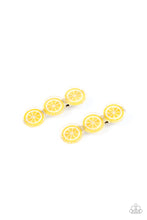 Load image into Gallery viewer, Charismatically Citrus - Yellow hair clip B112
