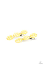 Load image into Gallery viewer, Charismatically Citrus - Yellow hair clip B112
