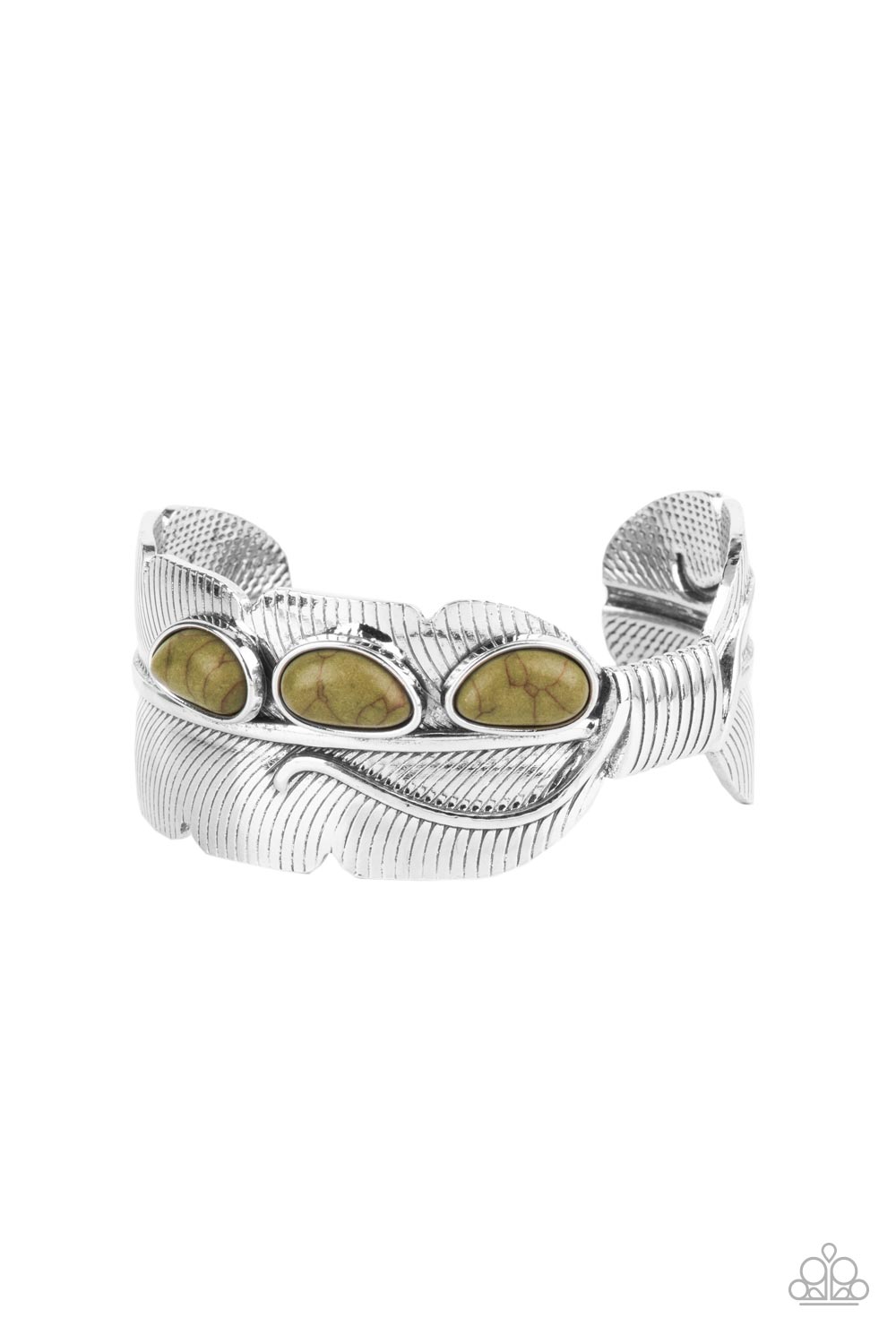 River Bend Relic - Green cuff bracelet C004