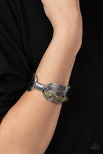 Load image into Gallery viewer, River Bend Relic - Green cuff bracelet C004
