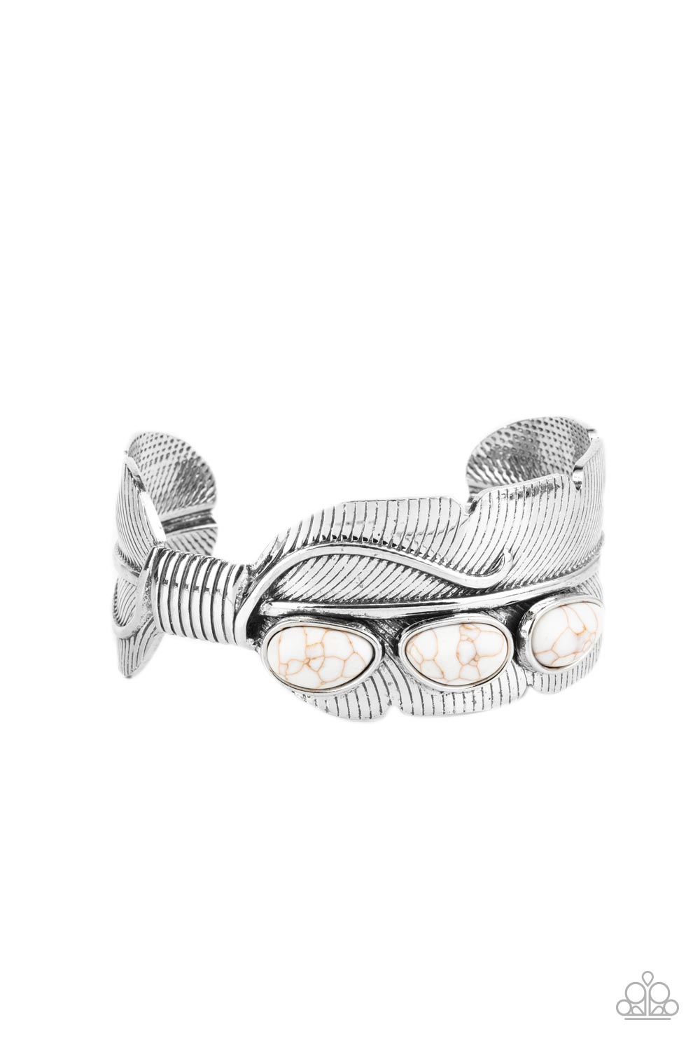 River Bend Relic - White cuff bracelet C015