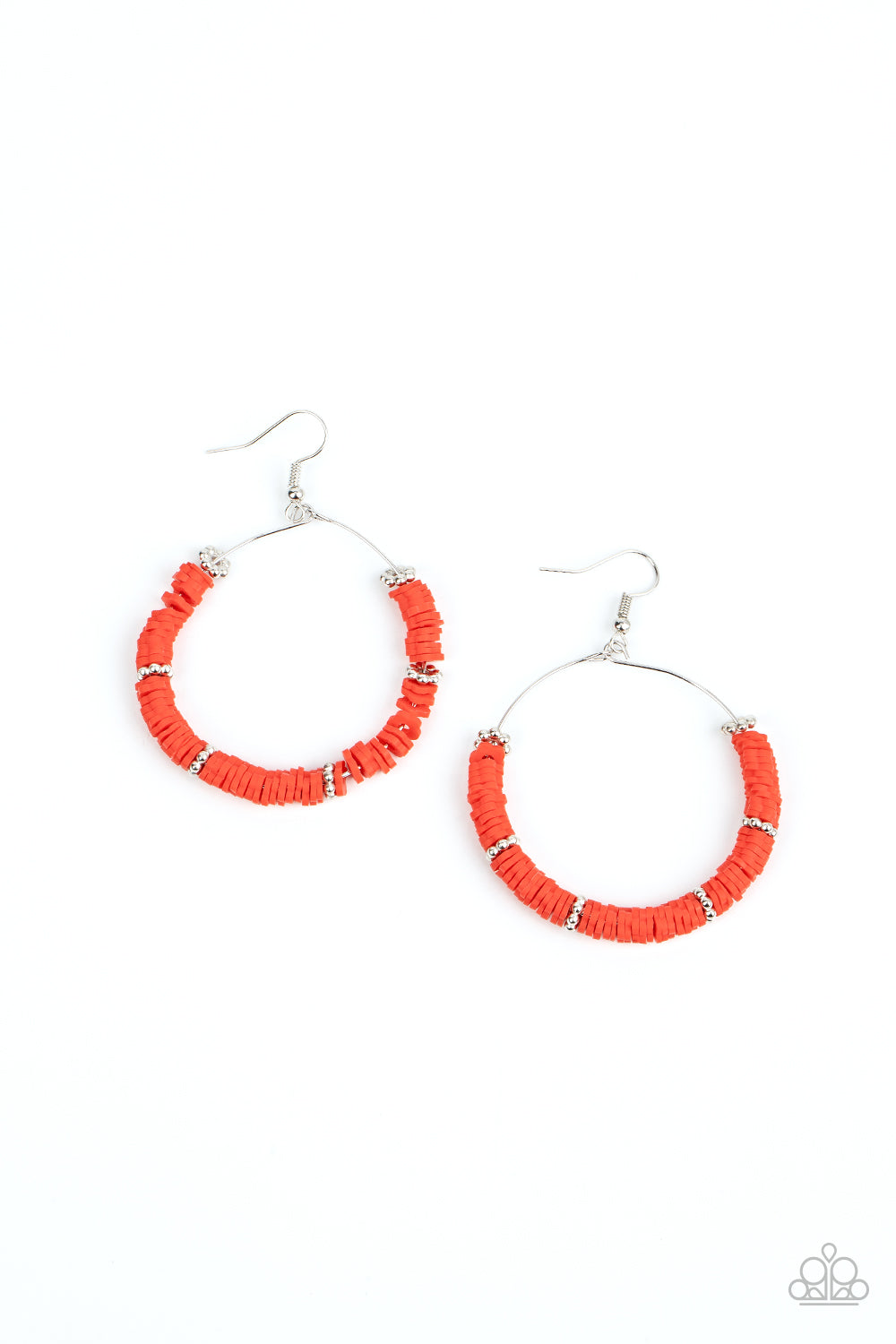 Loudly Layered - Red hoop earring 629