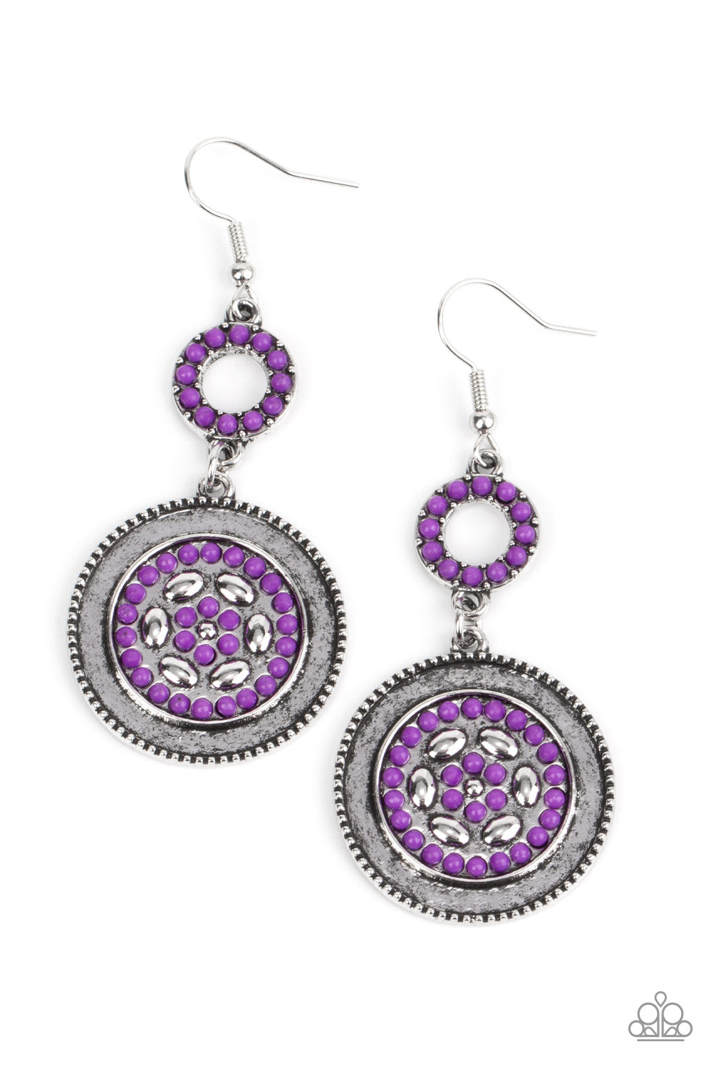Meadow Mantra - Purple earring B095