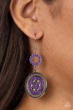 Load image into Gallery viewer, Meadow Mantra - Purple earring B095
