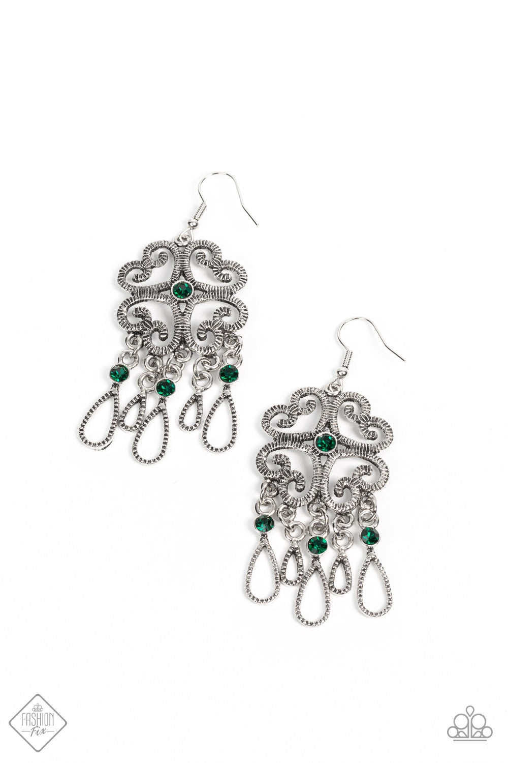Majestic Makeover - Green earring A052