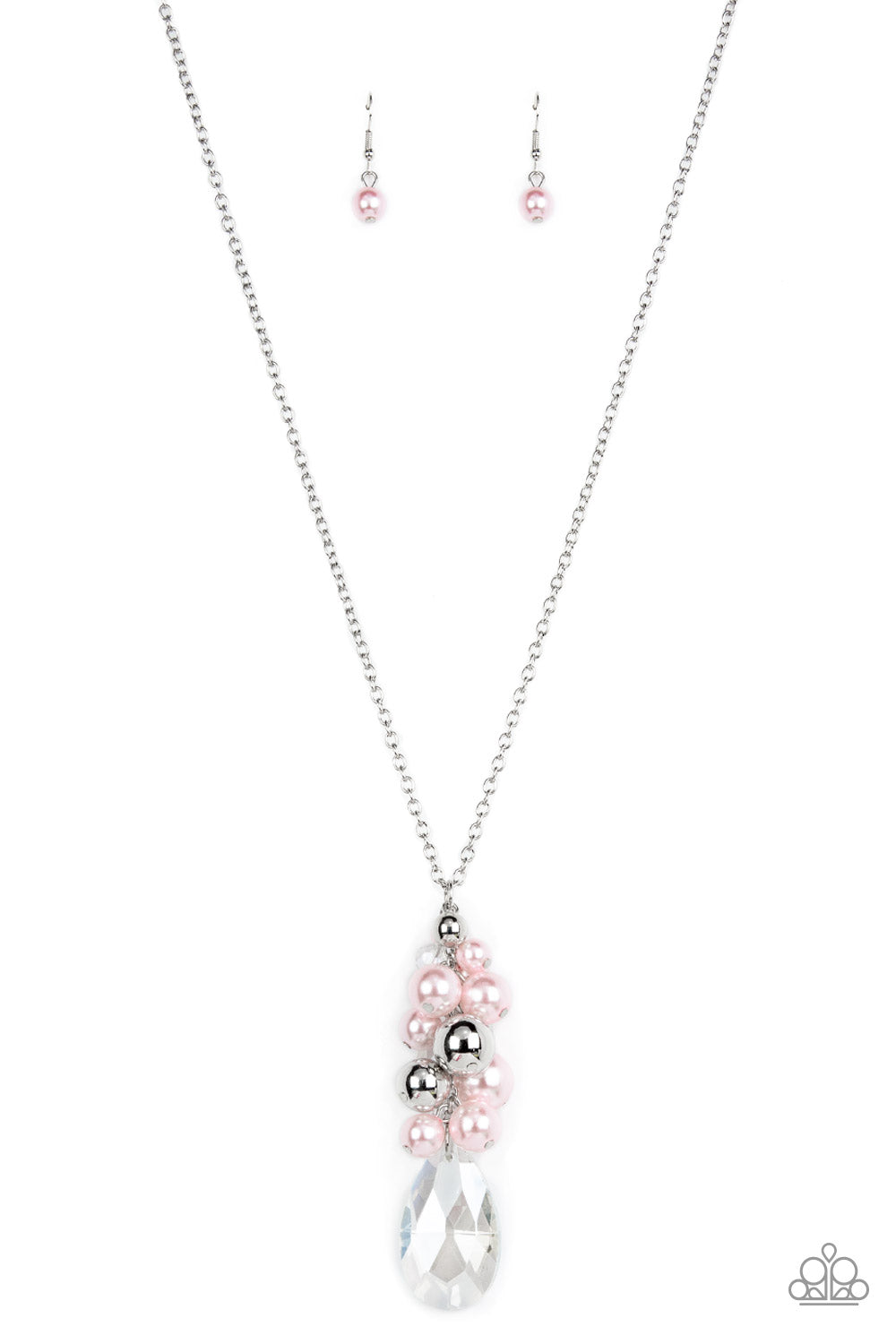 Drip Drop Dazzle - Pink necklace B096