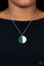 Load image into Gallery viewer, Elegantly Eclipsed - Green necklace 518
