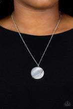 Load image into Gallery viewer, Oceanic Eclipse - Silver necklace B016
