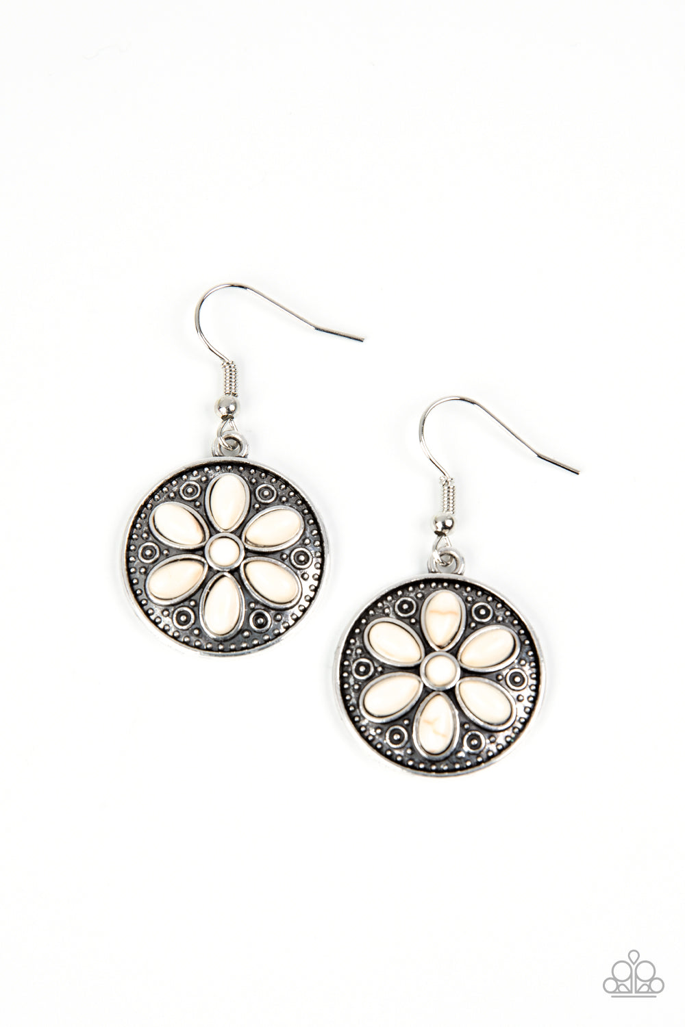 Saguaro Spring - White earring B119