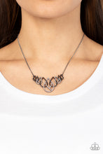 Load image into Gallery viewer, Thunderstruck Teardrops - Black necklace A077B
