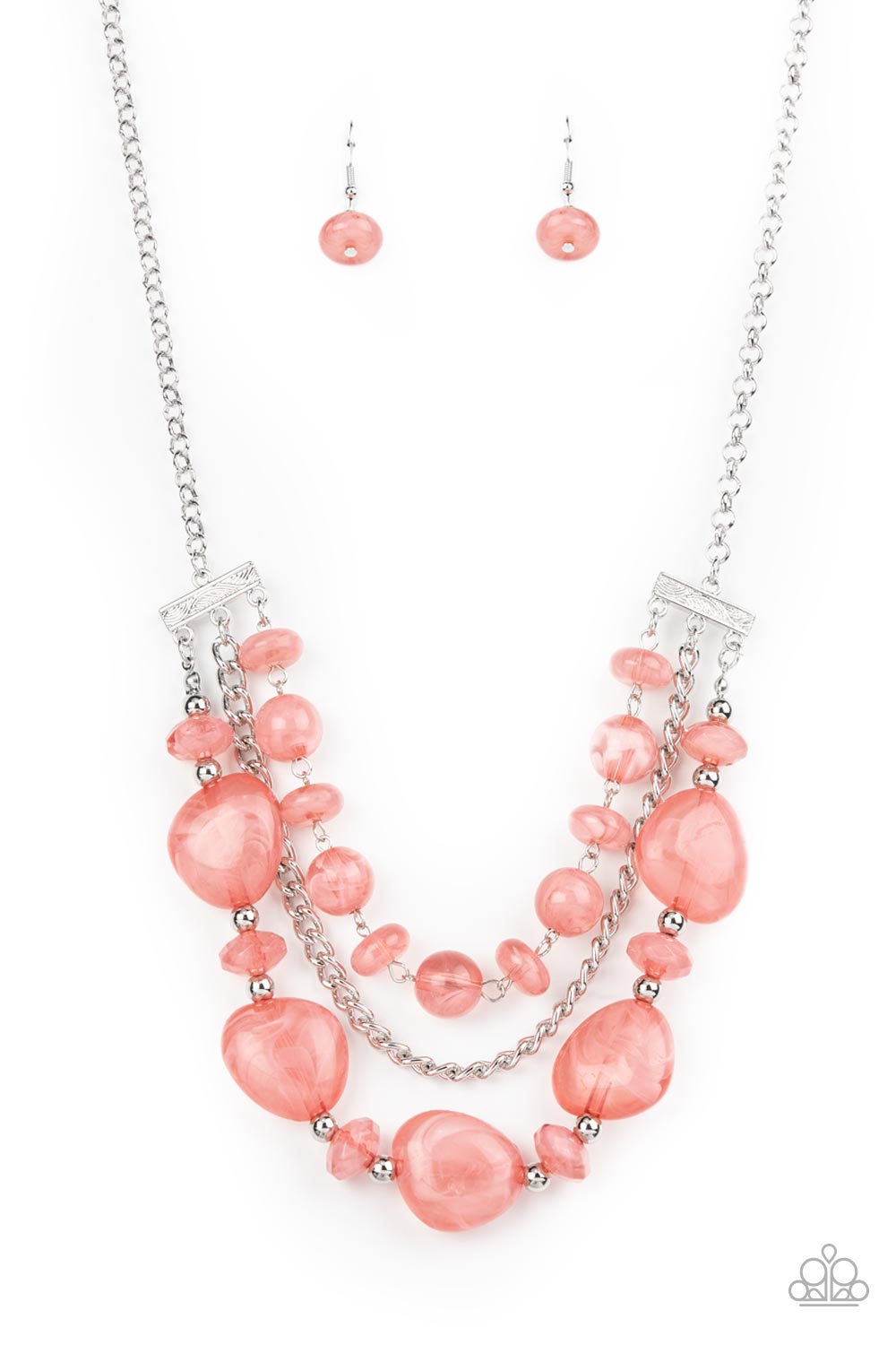 Oceanside Service - Pink necklace D064