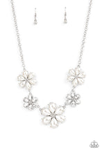 Load image into Gallery viewer, Fiercely Flowering - White necklace D042
