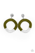 Load image into Gallery viewer, Thats a WRAPAROUND - Green post earring D018
