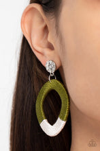 Load image into Gallery viewer, Thats a WRAPAROUND - Green post earring D018
