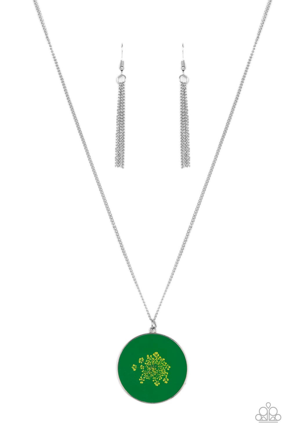 Prairie Picnic - Green Necklace A022