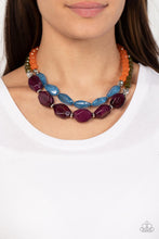Load image into Gallery viewer, Tropical Trove - Purple necklace B117
