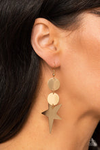 Load image into Gallery viewer, Star Bizarre - Gold earring C006
