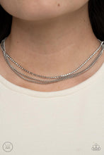 Load image into Gallery viewer, Glitzy Gusto - White choker necklace B111
