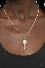 Load image into Gallery viewer, Prized Key Player - Copper necklace A062
