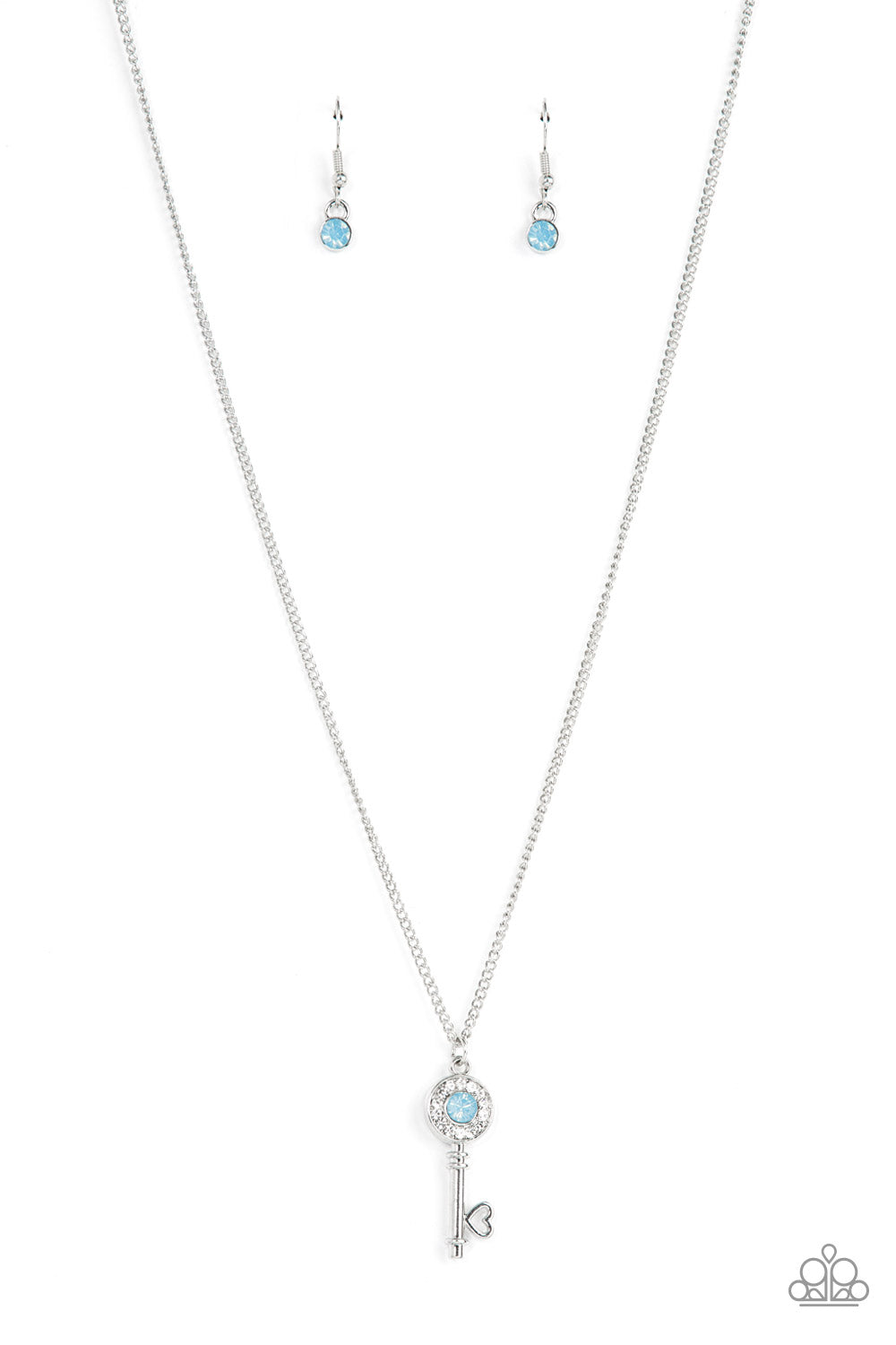 Prized Key Player - Blue necklace D016