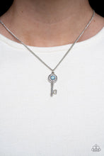 Load image into Gallery viewer, Prized Key Player - Blue necklace D016
