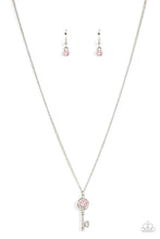 Load image into Gallery viewer, Prized Key Player - Pink necklace 2235
