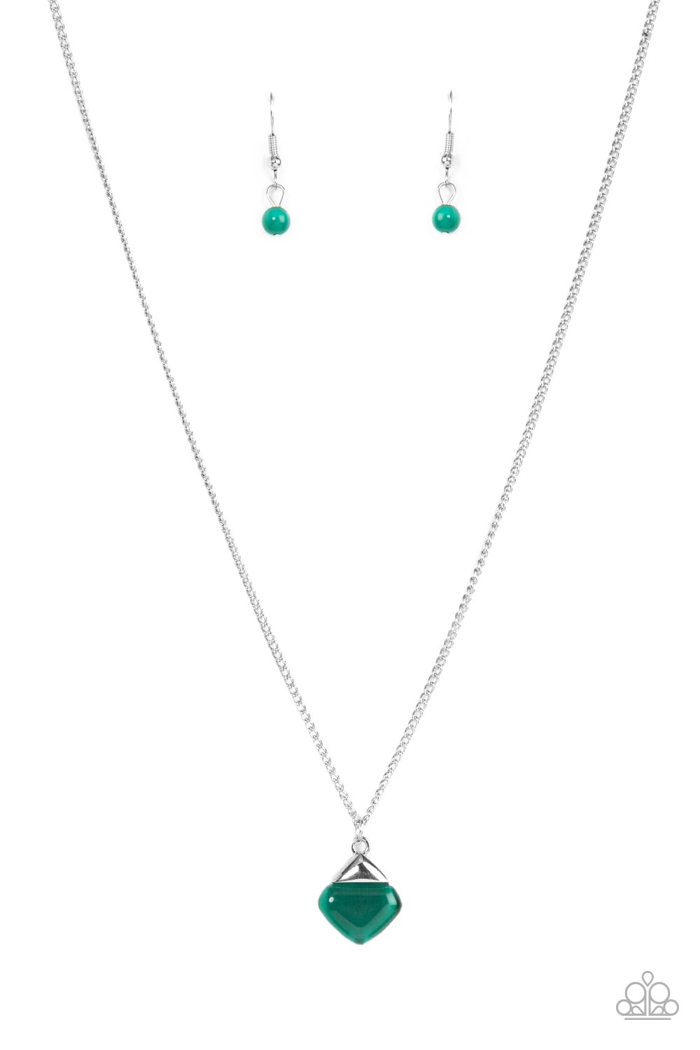 Gracefully Gemstone - Green necklace D054