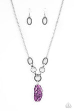 Load image into Gallery viewer, Mystical Mineral - Purple necklace A053
