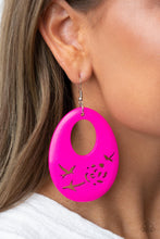 Load image into Gallery viewer, Home TWEET Home - Pink earring B094
