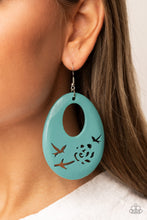 Load image into Gallery viewer, Home TWEET Home - Blue earring 2165
