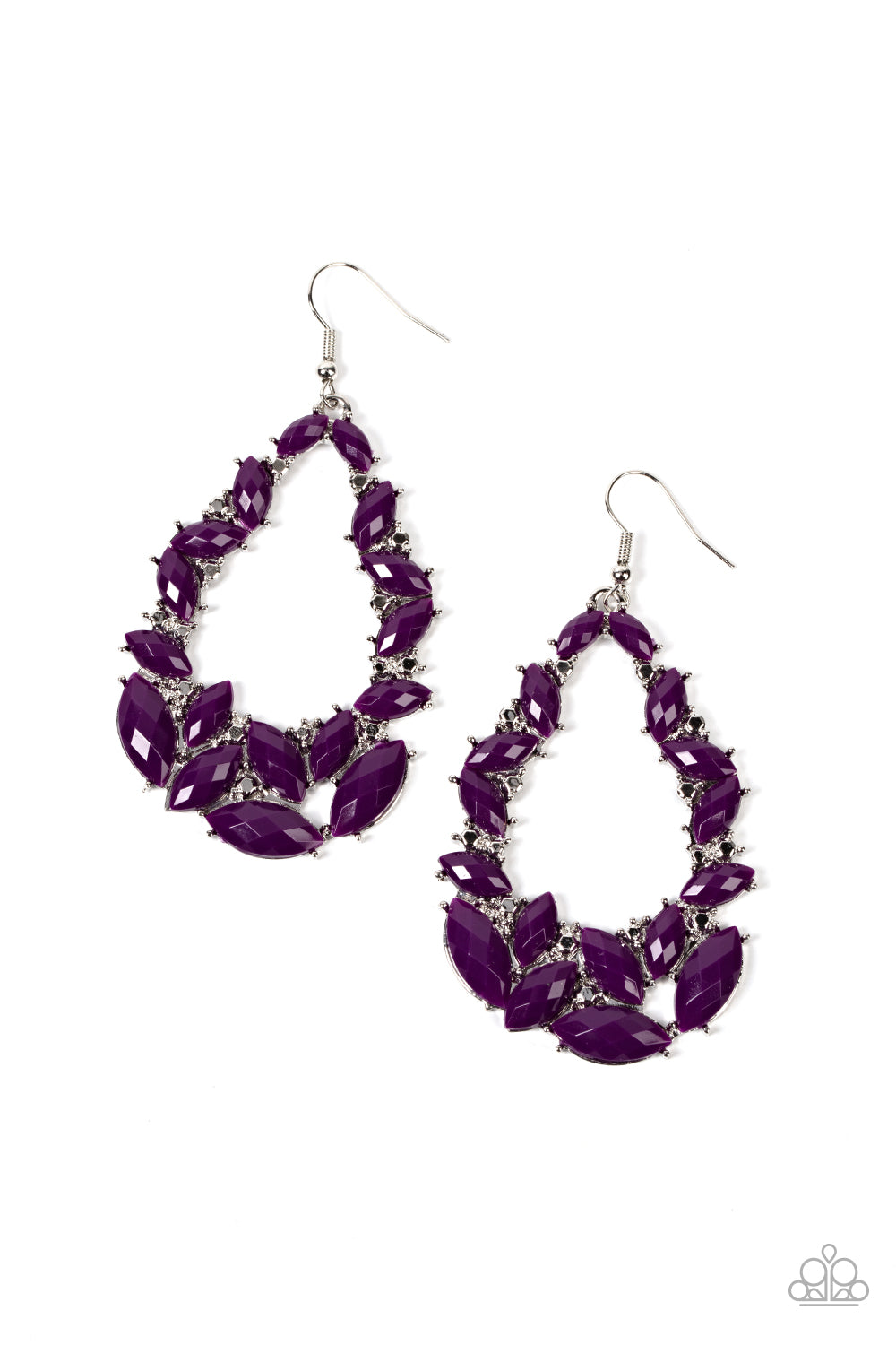 Tenacious Treasure - Purple earring B117