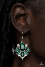 Load image into Gallery viewer, Glitzy Go-Getter - Green earring B037
