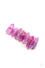 Load image into Gallery viewer, Crystal Caves - Purple hair clip A025
