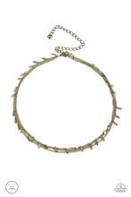 Load image into Gallery viewer, Monochromatic Magic - Brass choker necklace B046
