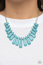 Load image into Gallery viewer, Mojave Empress- Blue necklace B121
