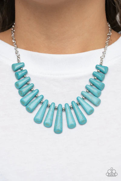 Mojave Empress- Blue necklace B121