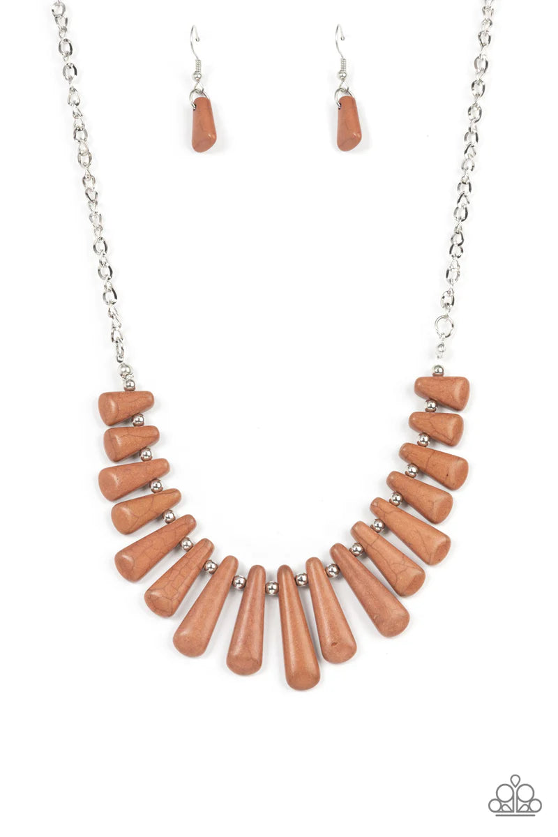 Mojave Empress- Brown necklace B126