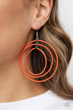 Load image into Gallery viewer, Colorfully Circulating - Orange earring C023A
