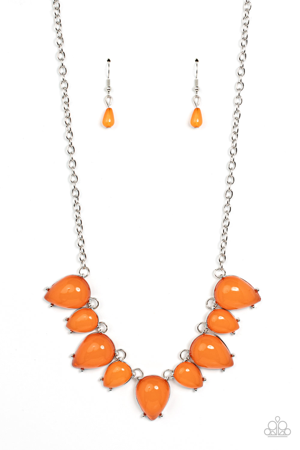 Pampered Poolside - Orange necklace B076