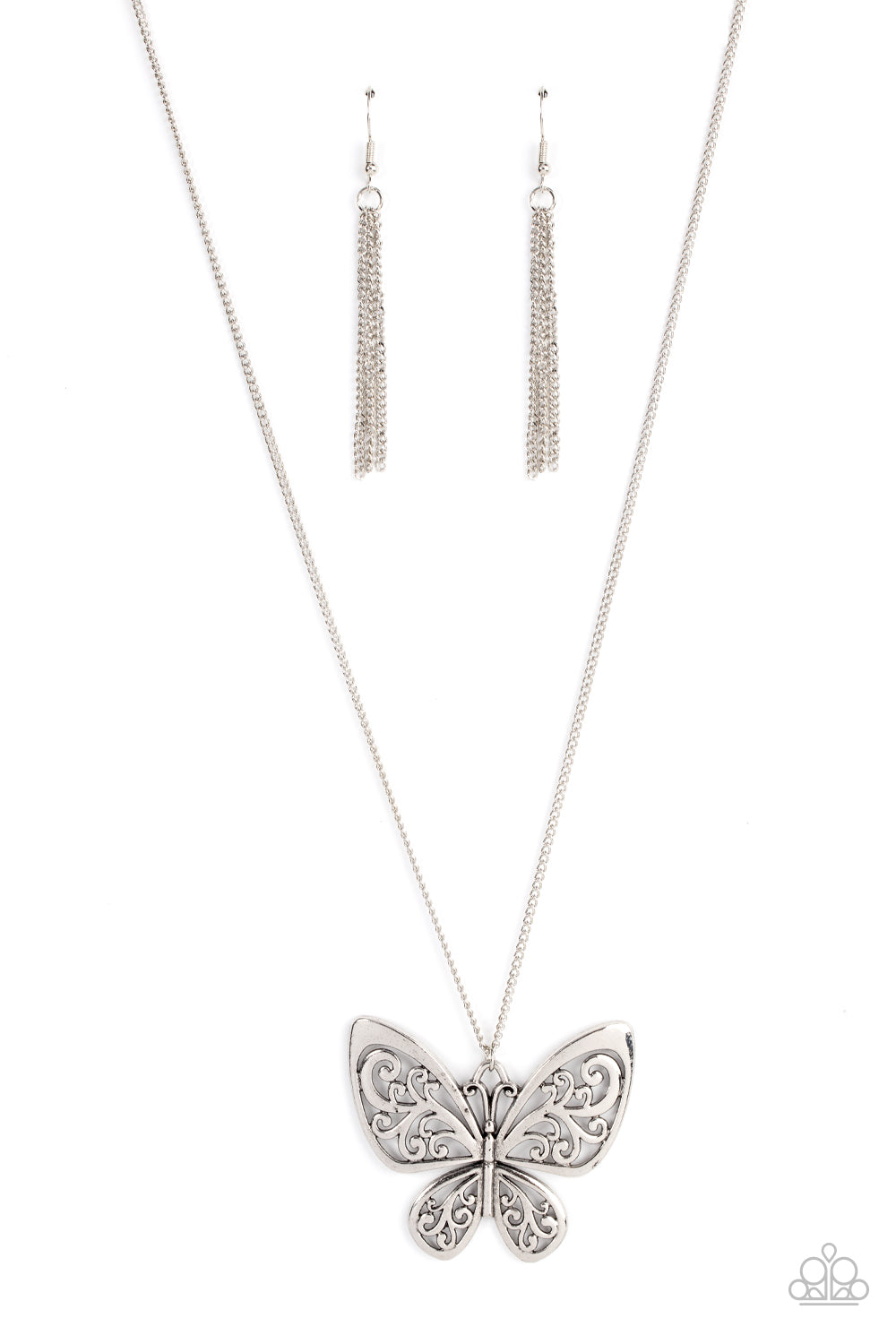 Butterfly Boutique - Silver necklace A045
