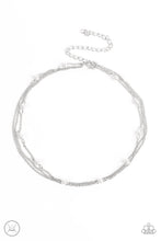 Load image into Gallery viewer, Daintily Dapper - White choker Necklace B097
